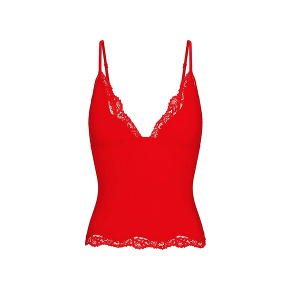 ❤️SKIMS FITS EVERYBODY LACE TRIANGLE CAMI CAYENNE S M L - Picture 6 of 6